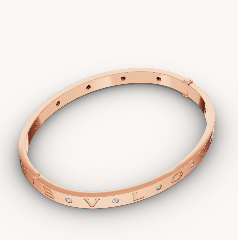 [Vintora]ZERO 1 PINK GOLD 12 DIAMONDS BRACELET