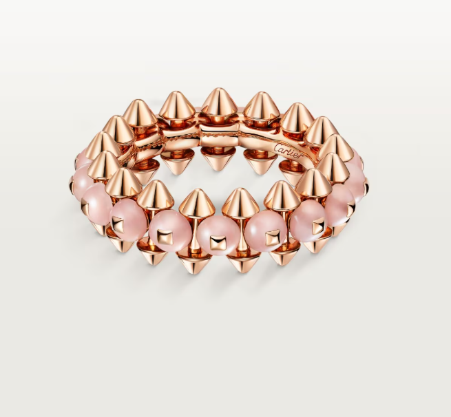 [Vintora]CLASH ELEGANT ROSE GOLD RING FEATURING NATURAL AGATE