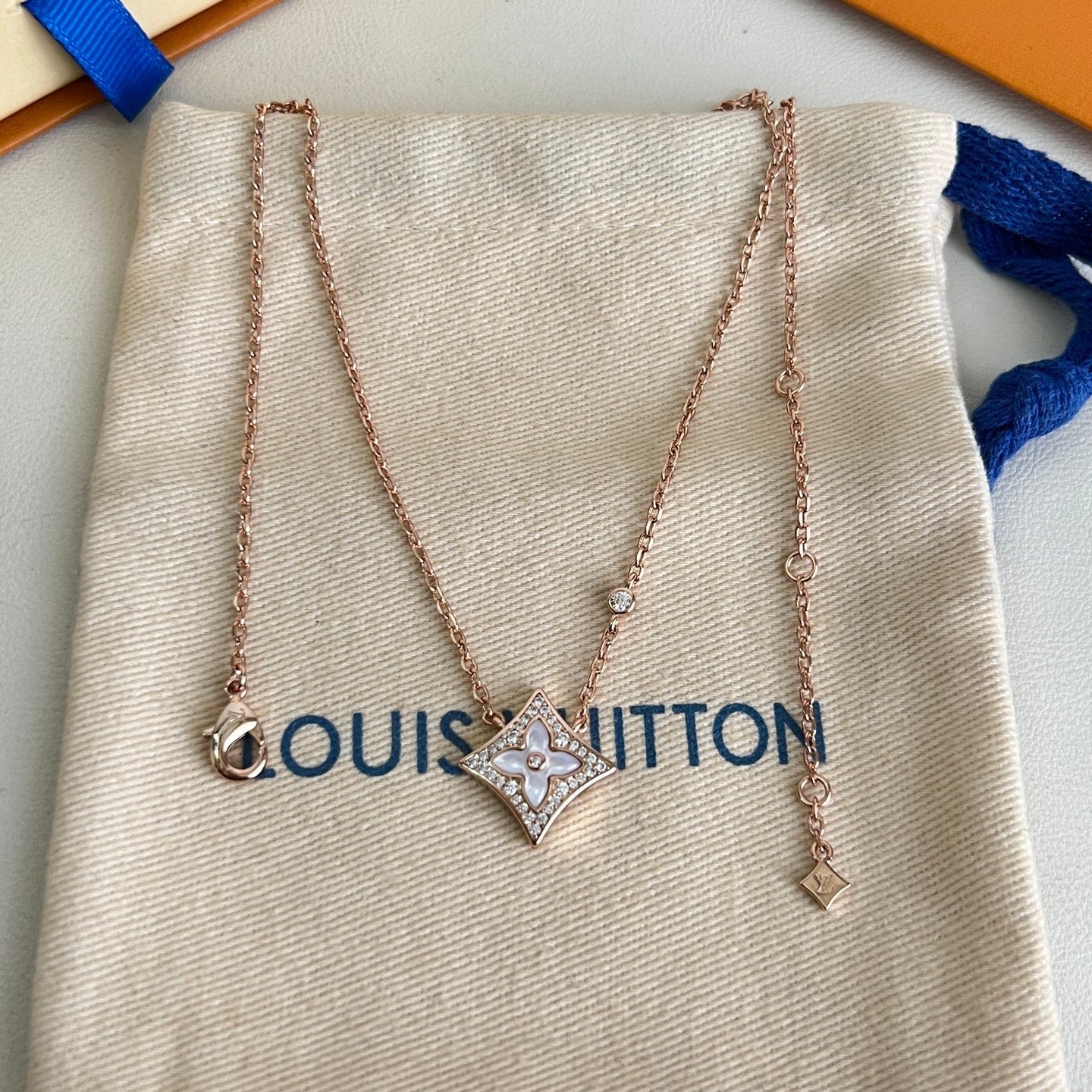 [Vintora]ROSE GOLD DIAMOND NECKLACE