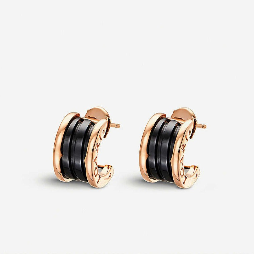 [Vintora]ZERO 1 PINK GOLD CERAMIC EARRINGS