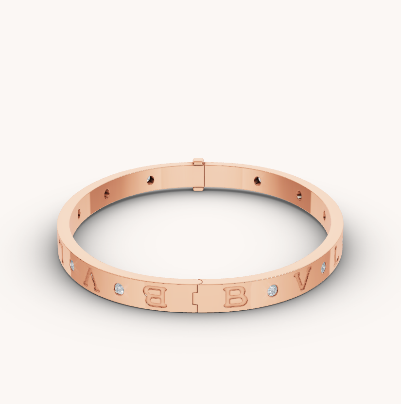 [Vintora]ZERO 1 PINK GOLD 12 DIAMONDS BRACELET