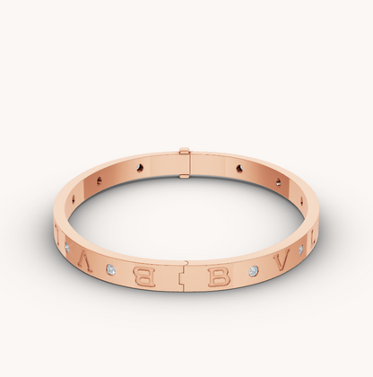 [Vintora]ZERO 1 PINK GOLD 12 DIAMONDS BRACELET