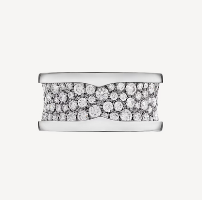 [Vintora]ZERO 1 WITH PAVED DIAMONDS ON THE SPIRAL RING