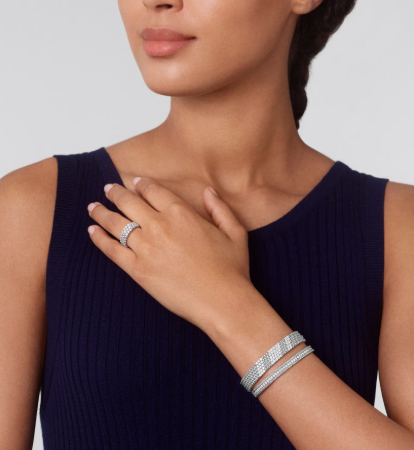 [Vintora]Three-row diamond ring