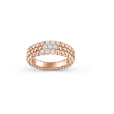 [Vintora]Three-row diamond ring