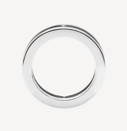 [Vintora]ZERO 1 ONE-BAND WITH OPENWORK LOGO SPIRAL RING