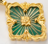 [?Vintora] B.C.L SMALL SIZE  ENAMEL NECKLACE¡ꡧVarious colors)