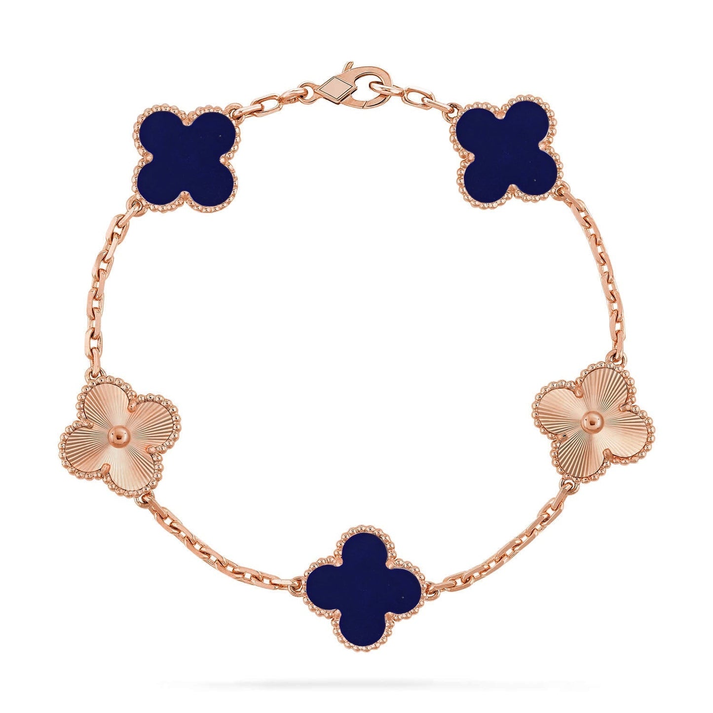 [?Vintora]CLOVER 5 MOTIF LAPIS LAZULI BRACELET COLLECTION