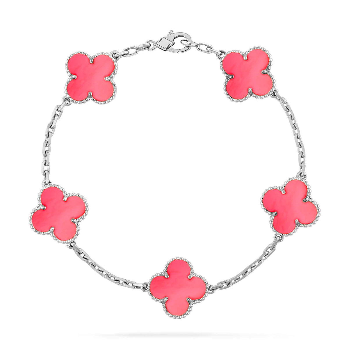 [?Vintora] CLOVER 5 MOTIFS  PINK MOP BRACELET COLLECTION