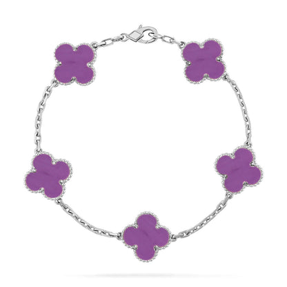 [?Vintora] CLOVER 5 MOTIF VIOLET BRACELET COLLECTION