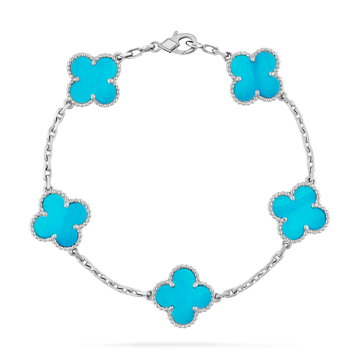 [?Vintora] CLOVER 5 MOTIF TURQUOISE BRACELET COLLECTION