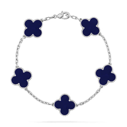 [?Vintora]CLOVER 5 MOTIF LAPIS LAZULI BRACELET COLLECTION