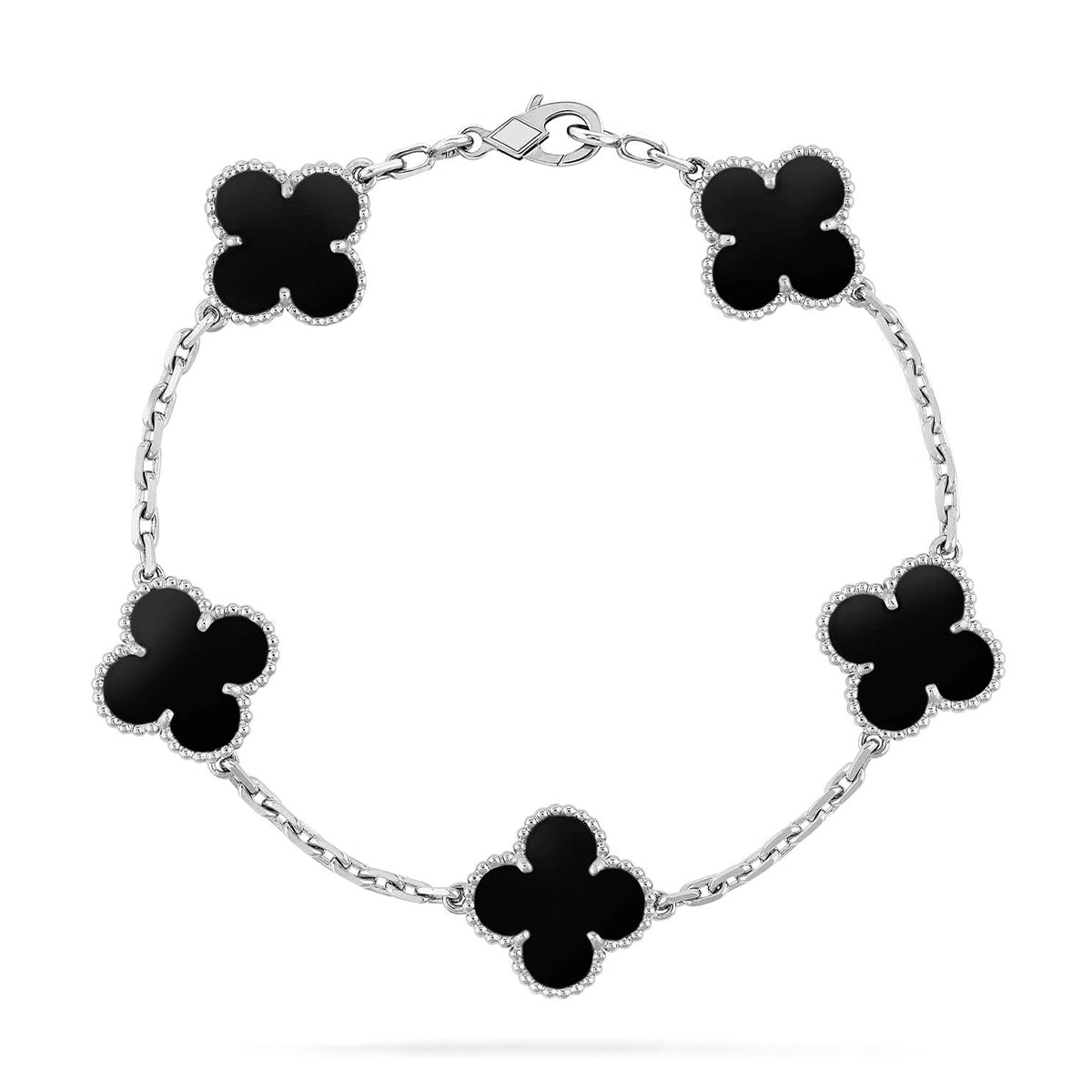 [?Vintora] CLOVER 5 MOTIF ONYXS BRACELET COLLECTION