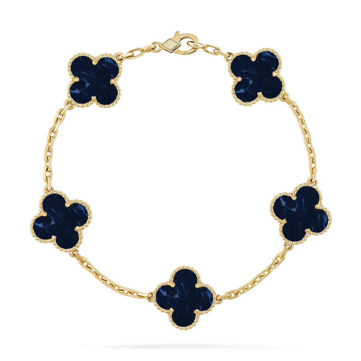 [?Vintora]CLOVER 5 MOTIF PIETERSITE BRACELET COLLECTION