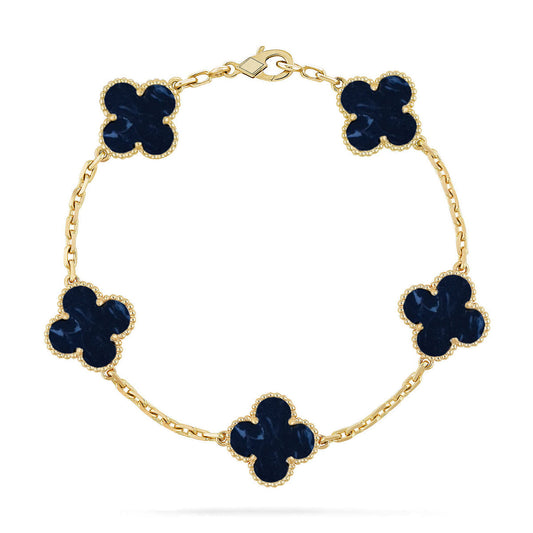 [?Vintora]CLOVER 5 MOTIF PIETERSITE BRACELET COLLECTION