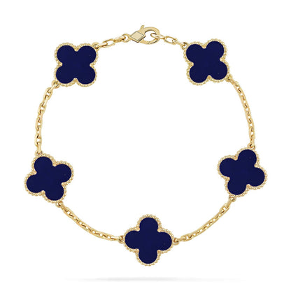 [?Vintora]CLOVER 5 MOTIF LAPIS LAZULI BRACELET COLLECTION