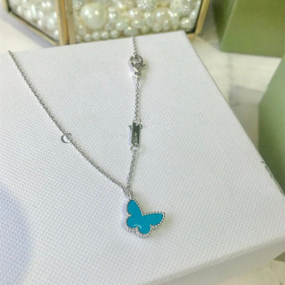 [Vintora]BRACELET PAPILLON TURQUOISE PAPILLON ARGENT