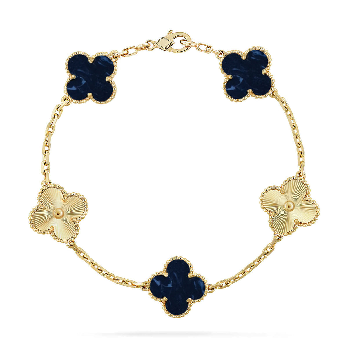 [?Vintora]CLOVER 5 MOTIF PIETERSITE BRACELET COLLECTION