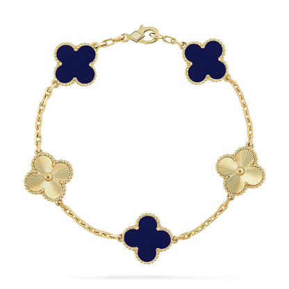 [?Vintora]CLOVER 5 MOTIF LAPIS LAZULI BRACELET COLLECTION