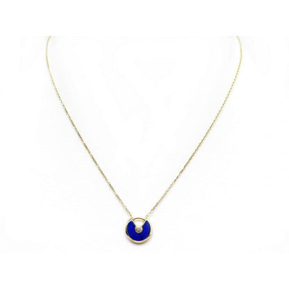[Vintora]AMULETTE ROSE GOLD AGATE NECKLACE
