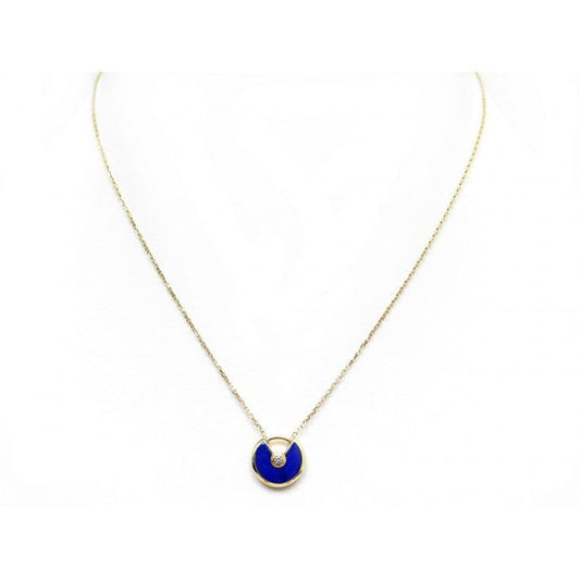 [Vintora]AMULETTE ROSE GOLD AGATE NECKLACE