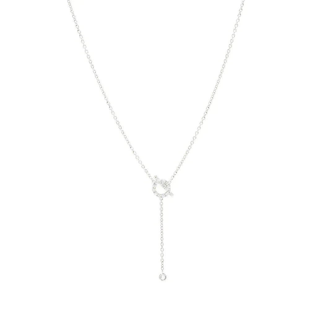 [Vintora]FINESSE SILVER DIAMOND NECKLACE