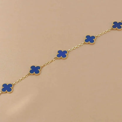 [?Vintora] CLOVER 5 MOTIF BLUE AGATE BRACELET COLLECTION