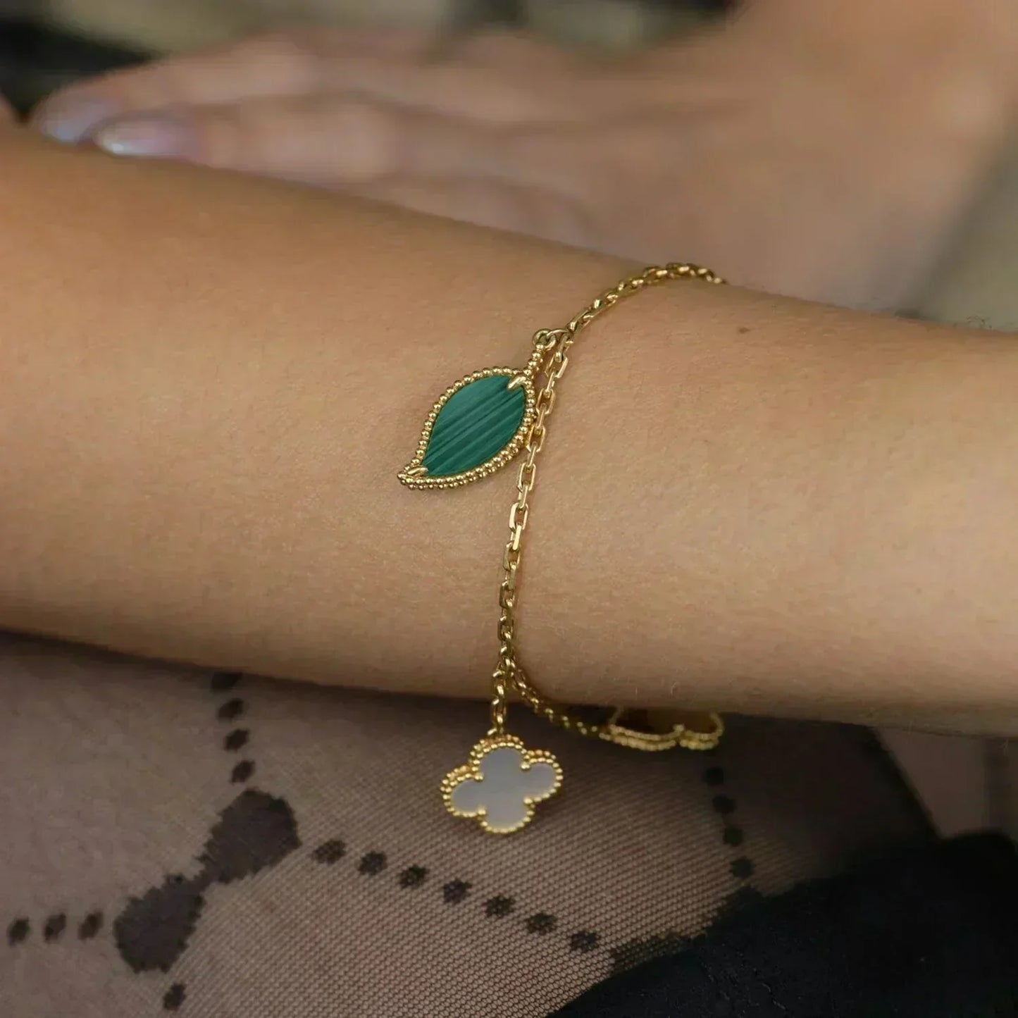 [Vintora]BRACELET 5 MOTIFS OR LUCKY SPRING