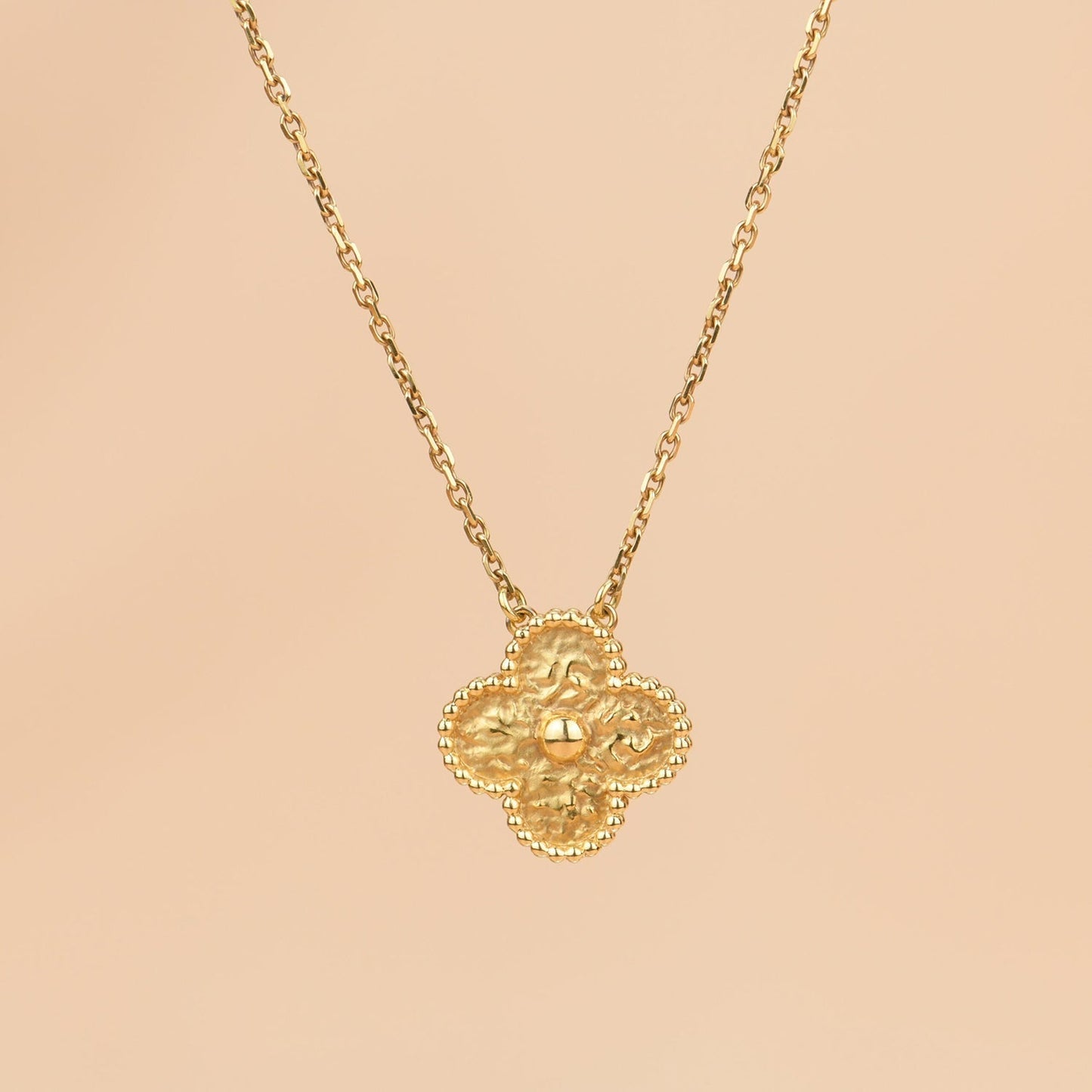 [Vintora]COLLIER DE BRONZAGE TRÈFLE 15 MM