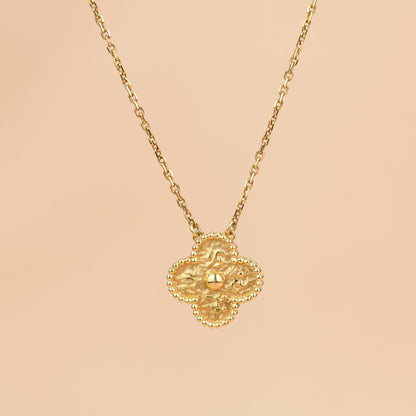 [Vintora]COLLIER DE BRONZAGE TRÈFLE 15 MM
