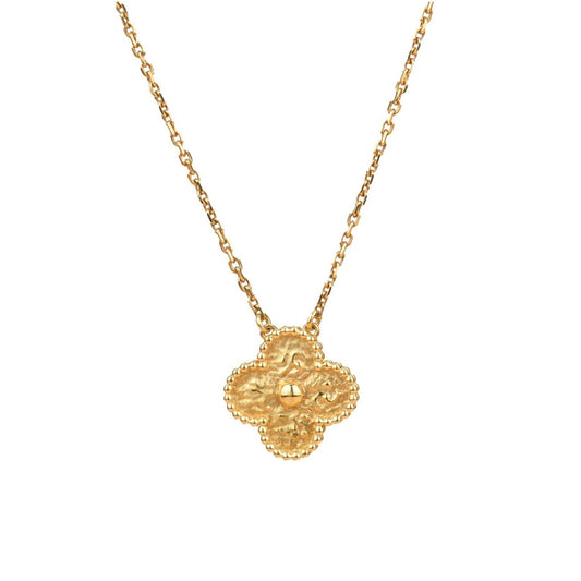 [Vintora]CLOVER 15MM  BRONZING NECKLACE