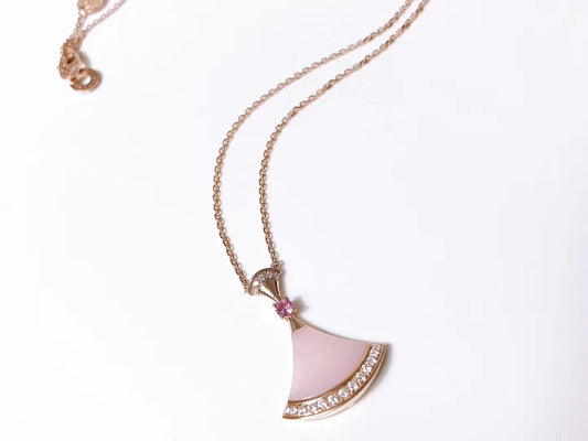 [Vintora]DREAM NECKLACE PINK MOP DIAMOND