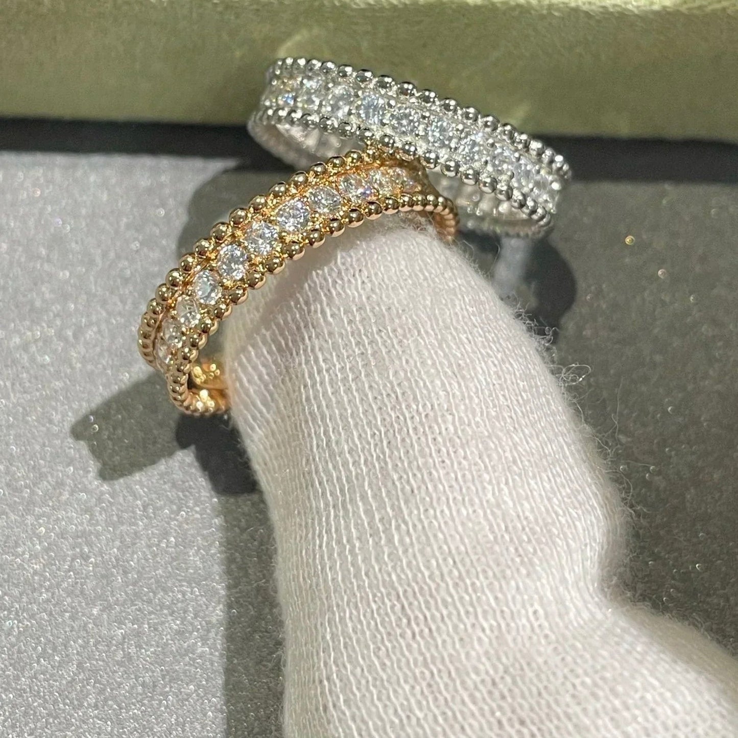 [Vintora]PERLEE DIAMOND ROSE GOLD RING