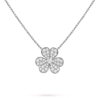 [Vintora]COLLIER TRÈFLE DIAMANT ARGENTÉ