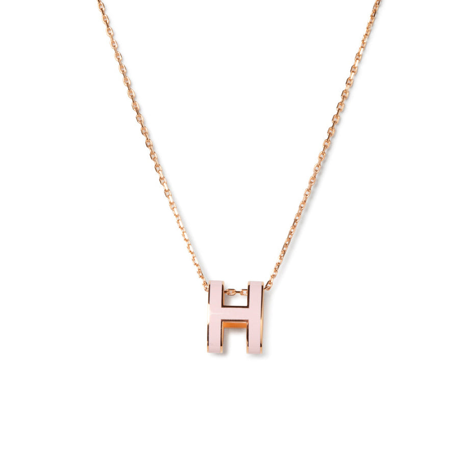 [Vintora]POP H PEDANT PINK GOLD