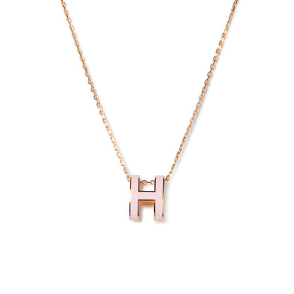 [Vintora]POP H PEDANT PINK GOLD