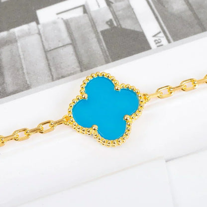 [?Vintora] CLOVER 5 MOTIF TURQUOISE BRACELET COLLECTION