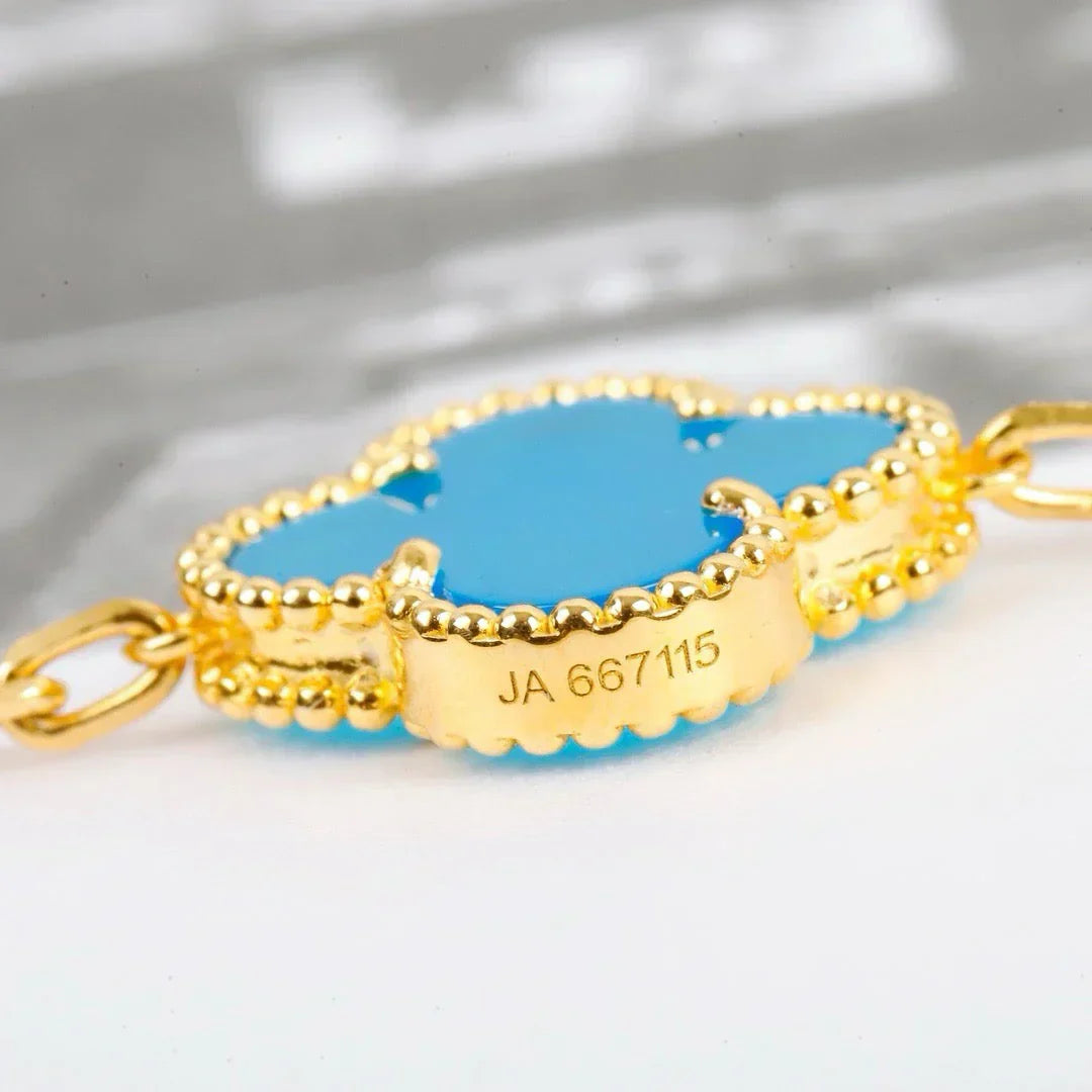 [?Vintora] CLOVER 5 MOTIF TURQUOISE BRACELET COLLECTION