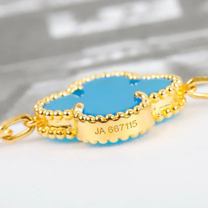 [?Vintora] CLOVER 5 MOTIF TURQUOISE BRACELET COLLECTION