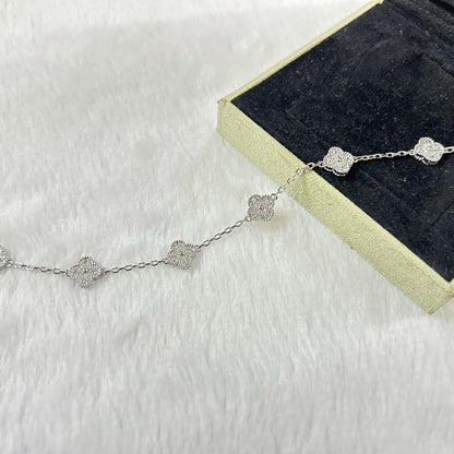 [?Vintora]BRACELET CLOVER 6 MOTIFS DIAMANTS