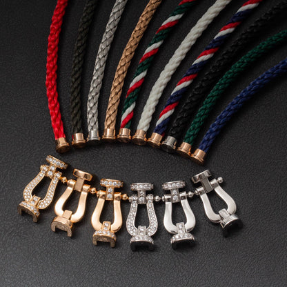 [Vintora]FORCE LARGE HORSESHOE HALF DIAMOND BRACELET ROSE GOLD