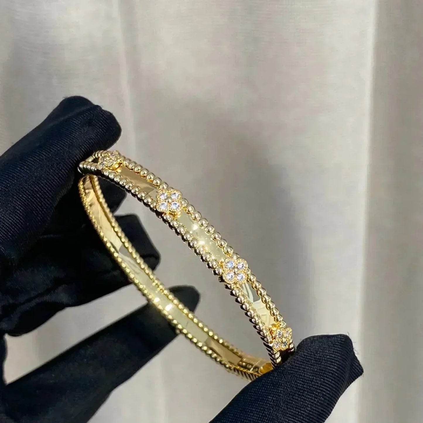 [Vintora]BRACELET CLOVER DIAMANTS 4MM