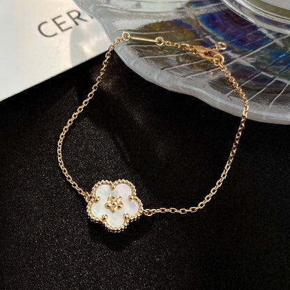 [Vintora]BRACELET PRUNIER BLANC PORTE-BONHEUR MOP