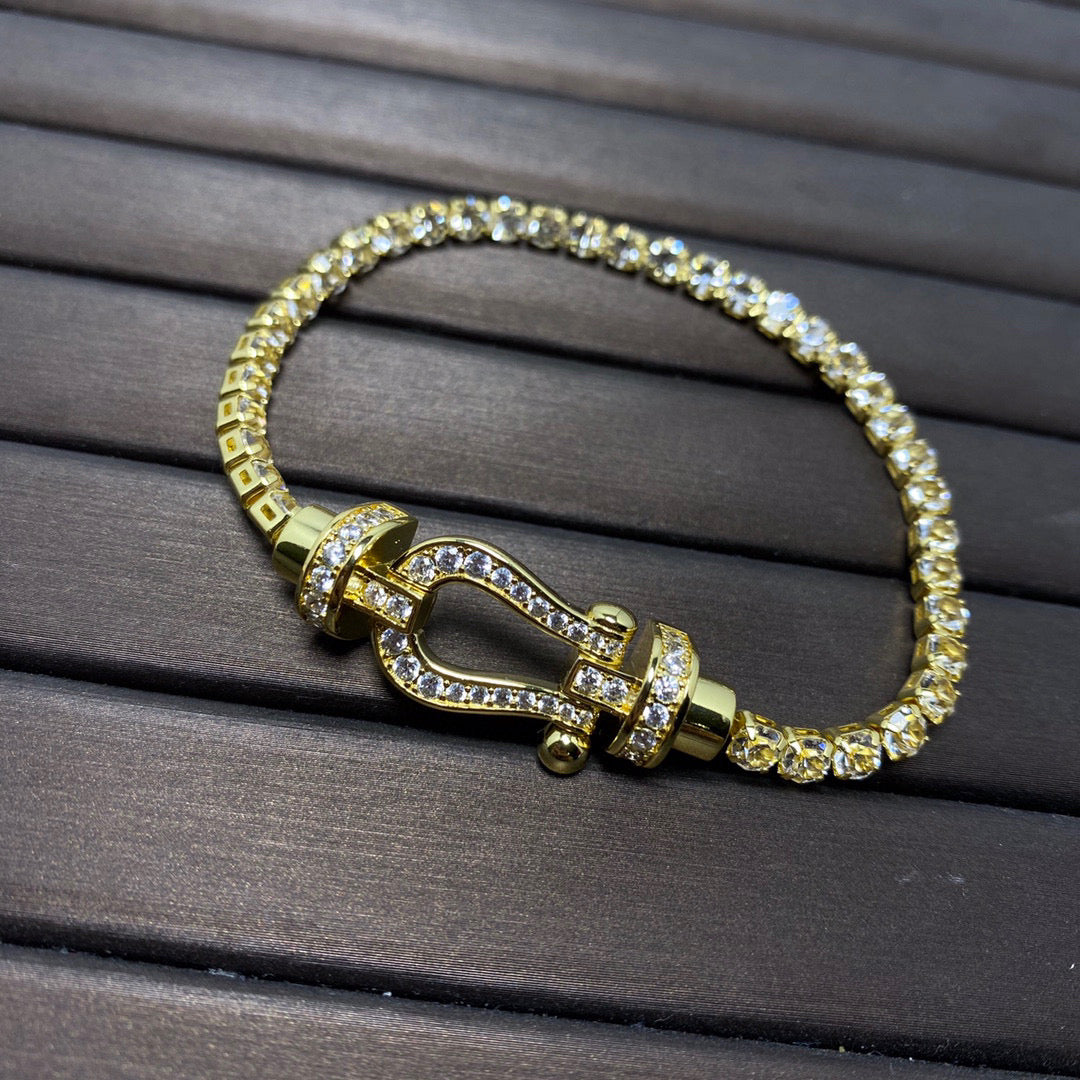 [Vintora]FORCE  HORSESHOE  DIAMOND TENNIS BRACELET
