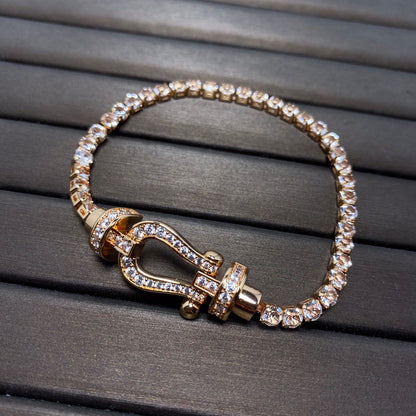[Vintora]FORCE  HORSESHOE  DIAMOND TENNIS BRACELET
