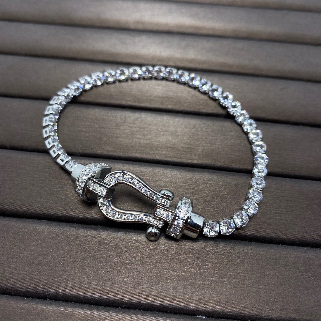 [Vintora]FORCE  HORSESHOE  DIAMOND TENNIS BRACELET