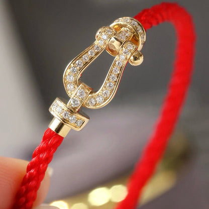 [Vintora]FORCE LARGE HORSESHOE FULL DIAMOND BRACELET GOLD