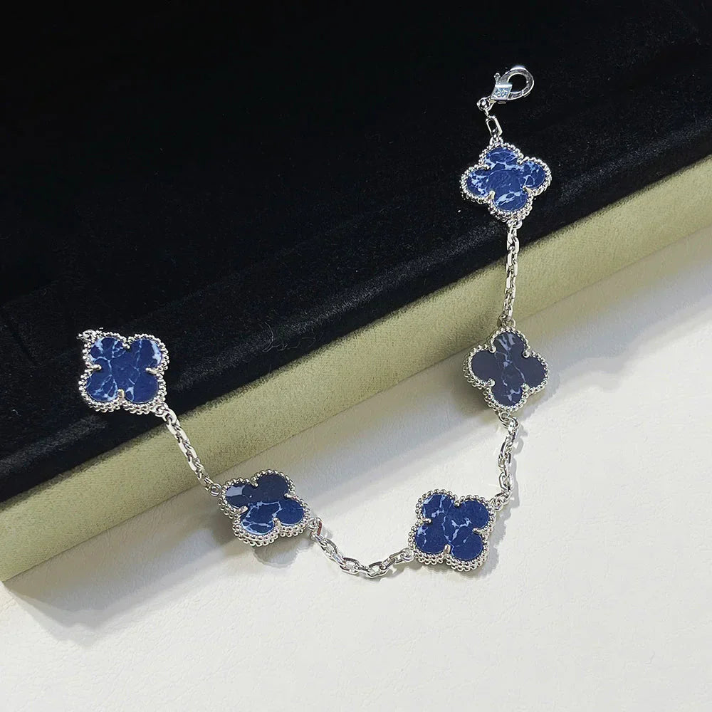 [?Vintora]CLOVER 5 MOTIF PIETERSITE BRACELET COLLECTION