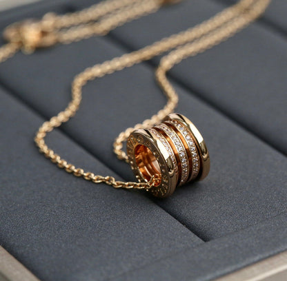 [Vintora]ZERO 1 PINK GOLD DIAMOND NECKLACE