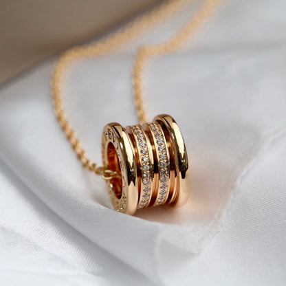 [Vintora]ZERO 1 PINK GOLD DIAMOND NECKLACE